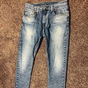 Levi's Blue Skinny Jeans with Vintage Faded Look